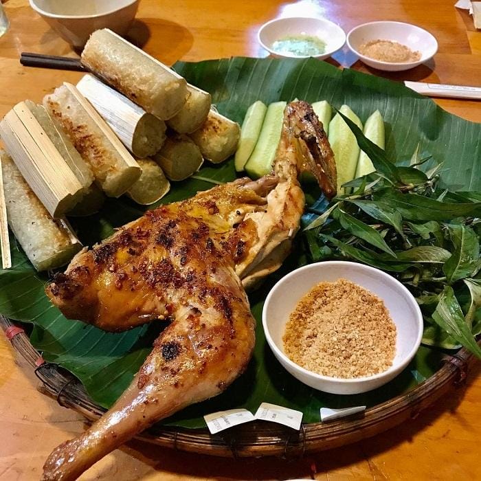 Nguyên liệu của món cơm lam gà nướng