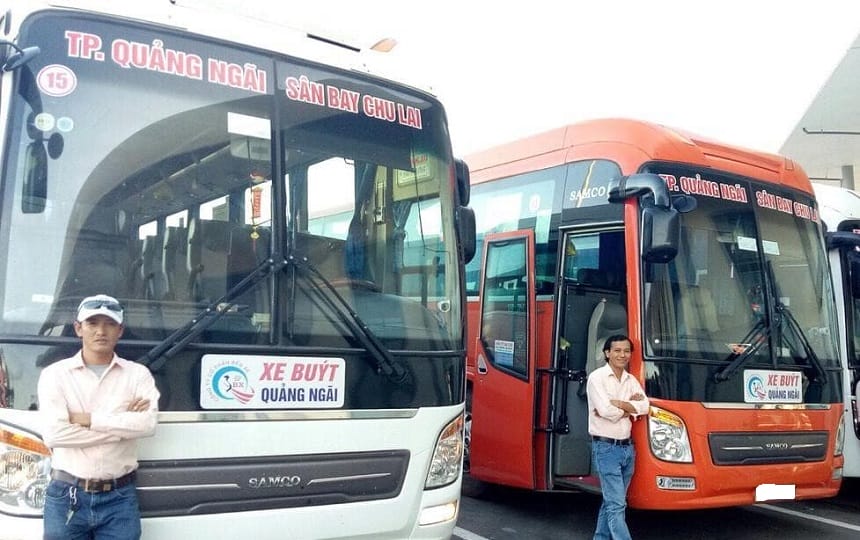 Xe buýt tuyến Quảng Ngãi Chu Lai có mức giá ổn định