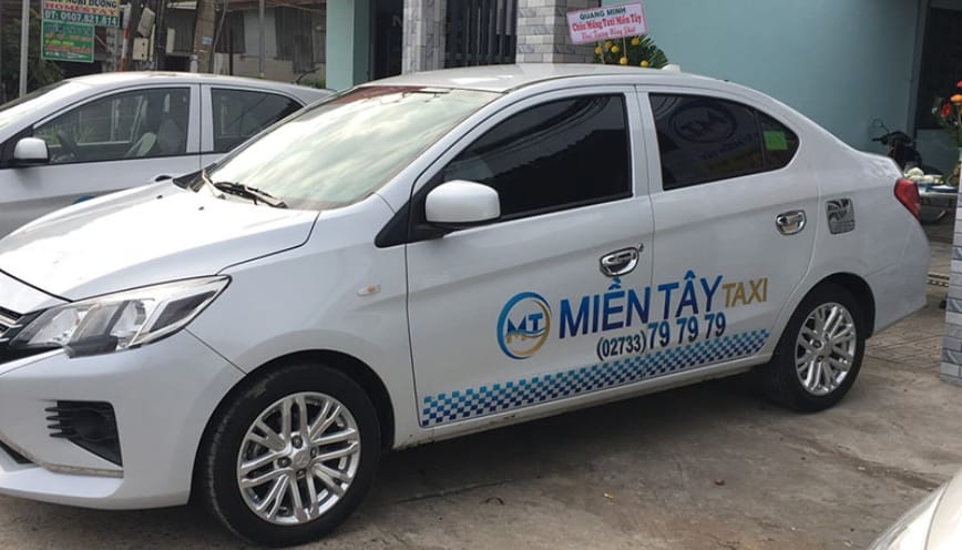 Dàn xe hiện đại của thương hiệu taxi Vinasun Mỹ Tho