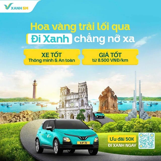 Đặt xe taxi xanh Phú Yên nhanh chóng, an toàn