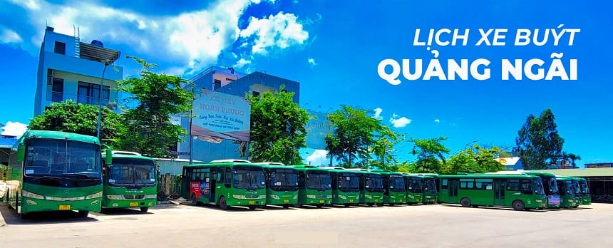 Điểm đầu bến của tuyến xe buýt số 10 kết nối TP. Quảng Ngãi và Sơn Hà