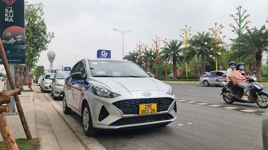 Đội ngũ xe Taxi G7 hiện đại, phủ sóng rộng khắp các xã, phường Hà Nội
