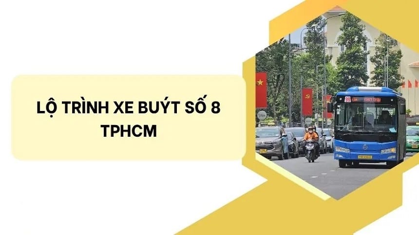 Lộ trình xe buýt số 8 tpHCM qua nhiều điểm dừng quan trọng