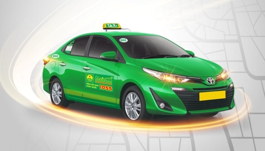 Taxi Mai Linh là thương hiệu nổi bật với màu xanh lá