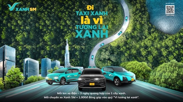 Taxi Xanh bảo vệ môi trường xanh