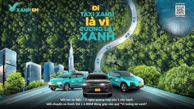 Taxi xanh đi vì tương lai xanh