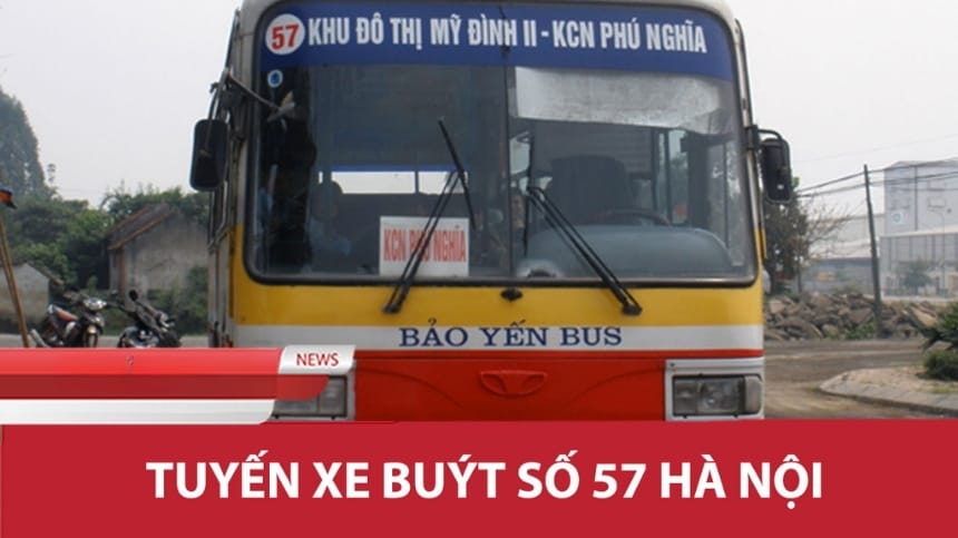 Xe bus số 57 hoạt động với tần suất dày đặc