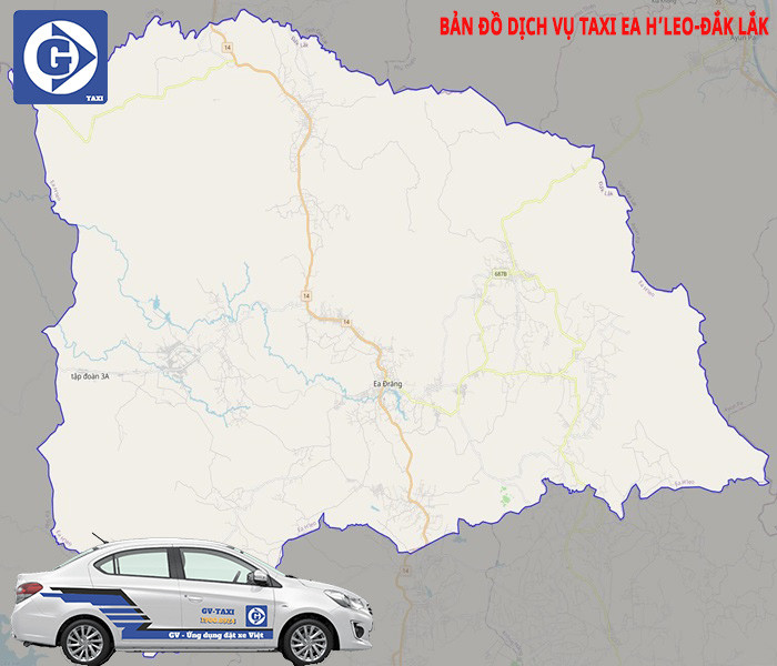 Ảnh minh họa ứng dụng đặt Taxi Ea H'leo Đắk Lắk của GV Taxi