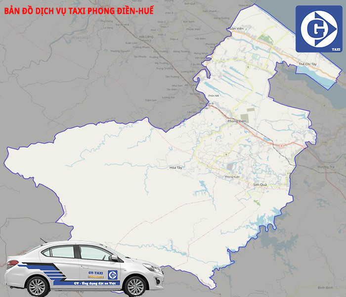 Ảnh minh họa ứng dụng đặt xe GV-Taxi phục vụ tại Phong Điền Huế