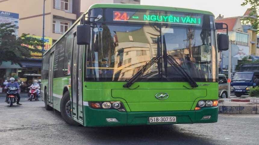 Lộ trình xe bus 24 TPHCM theo chiều đi di chuyển từ Bến xe Miền Đông đến Hóc Môn