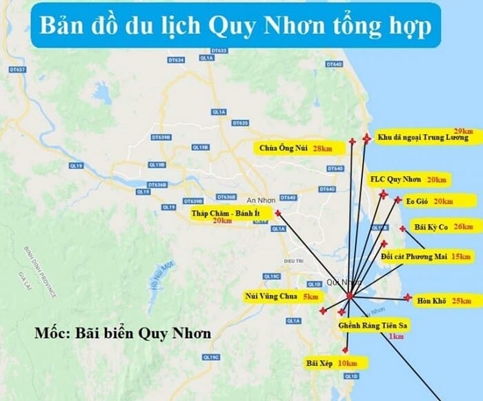 Bãi Xếp nằm khá gần trung tâm
