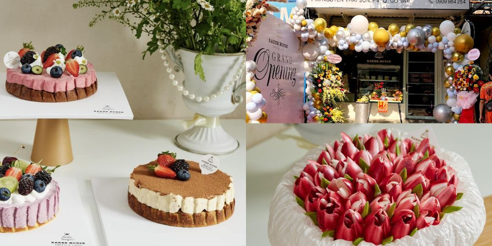 Baker House Bakery nổi tiếng với các mẫu bánh kem độc đáo và dịch vụ thiết kế theo yêu cầu tại Gò Vấp