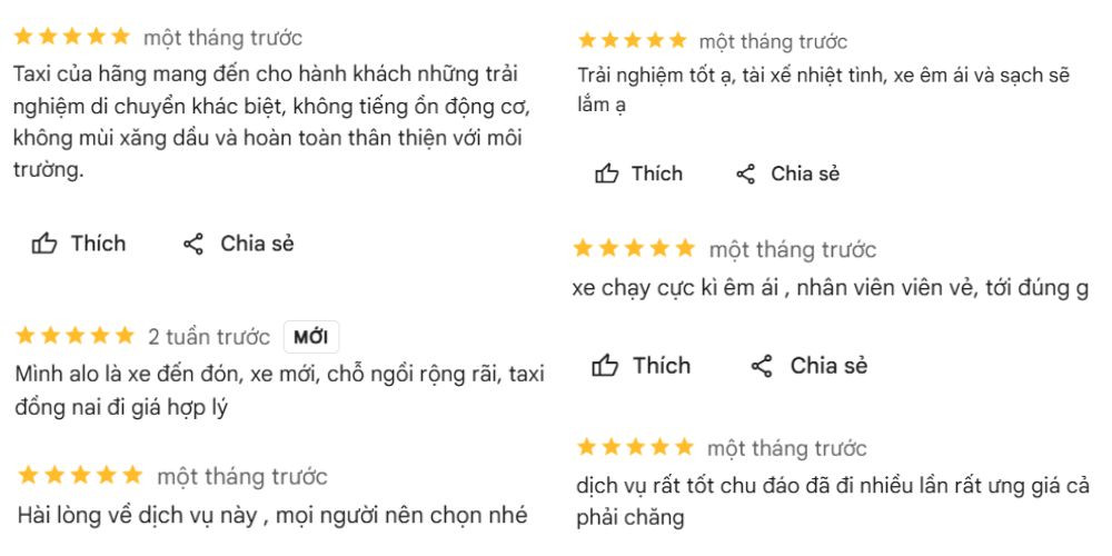 Bản đồ hiển thị địa điểm Taxi Xanh SM tại Phú Quốc với nhiều đánh giá tích cực