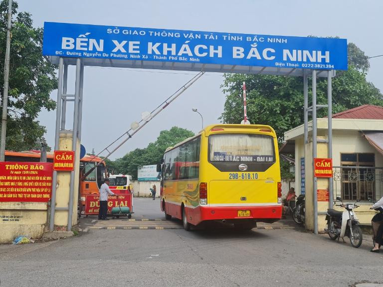 Bản đồ hiển thị vị trí của bến xe Bắc Ninh trong lòng thành phố, gần các tuyến đường lớn