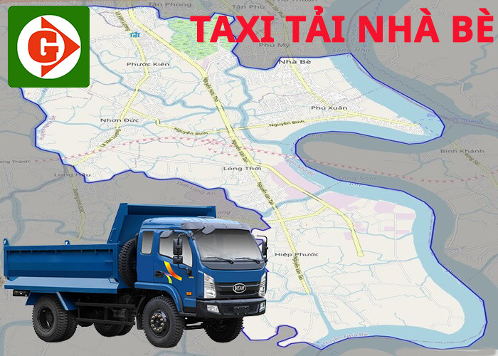 Bản đồ khu vực hoạt động của taxi tải Nhà Bè