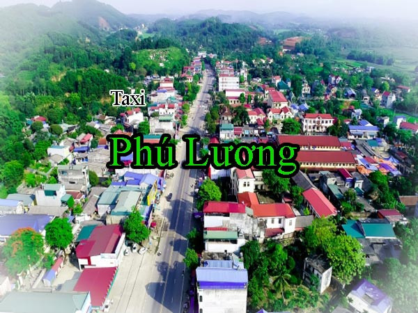 Bản đồ khu vực huyện Phú Lương Thái Nguyên với các tuyến đường chính có dịch vụ taxi hoạt động