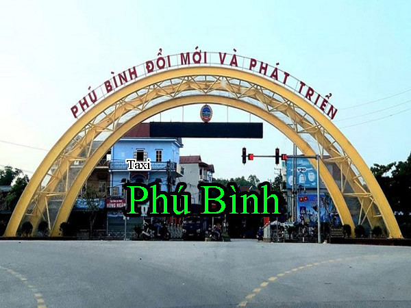Bản đồ vị trí huyện Phú Bình, Thái Nguyên cùng mạng lưới taxi