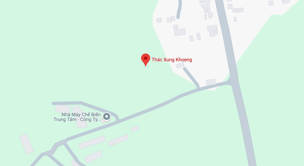 Bản đồ vị trí Thác Xung Khoeng tại Gia Lai