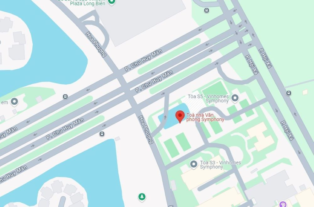 Bản đồ vị trí trụ sở chính của Taxi Xanh SM tại Hà Nội, một lựa chọn di chuyển thân thiện môi trường