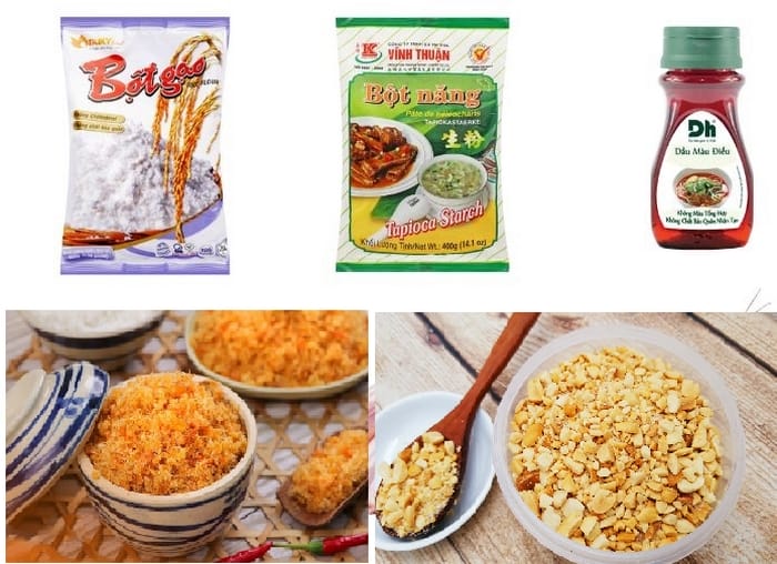 Các nguyên liệu chính để làm bánh bèo Bình Định
