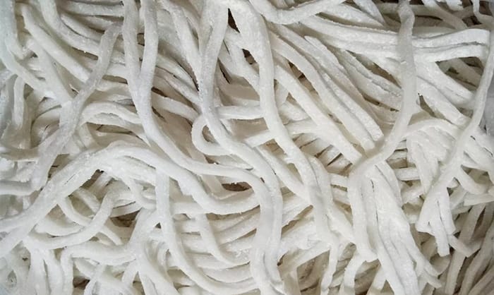 Thành phẩm sợi bánh canh làm từ bột mì