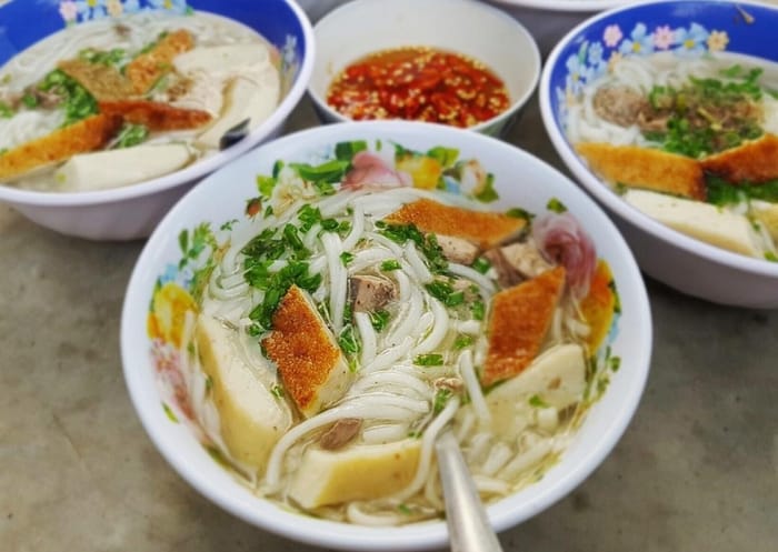 Thành phẩm món bánh canh Bình Định