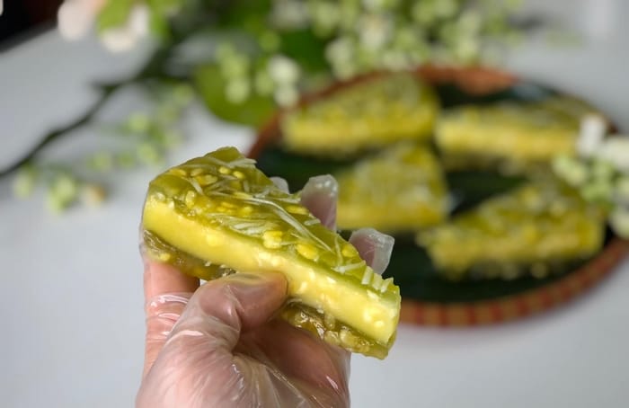 Bánh cốm nếp dẻo Bình Định dẻo thơm, mềm ngọt