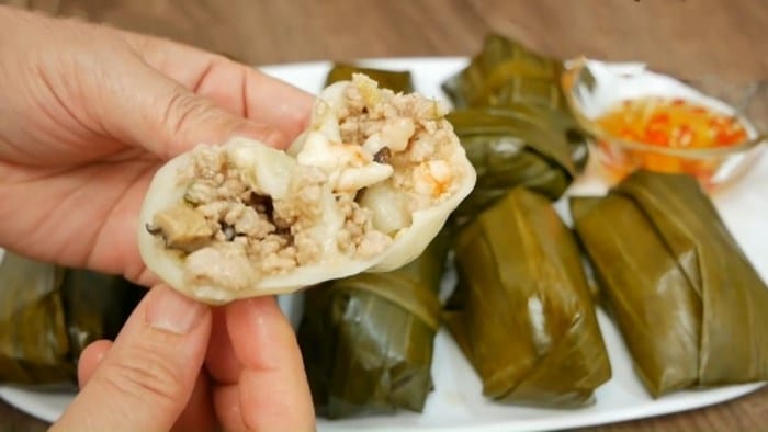 Bánh ít mặn tôm thịt Bình Định đậm đà