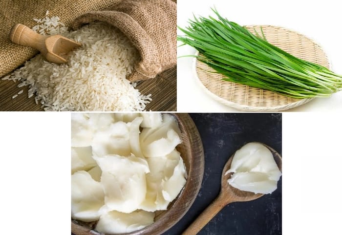Các nguyên liệu chính để làm bánh hỏi Bình Định
