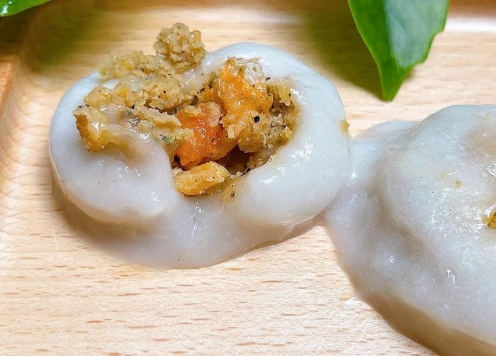 Món bánh ít mặn Bình Định thành phẩm dẻo thơm, bùi béo