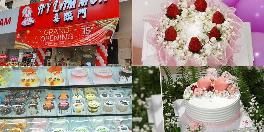 Bánh kem tại Hỷ Lâm Môn Bakery được trang trí tỉ mỉ và công phu tại Gò Vấp