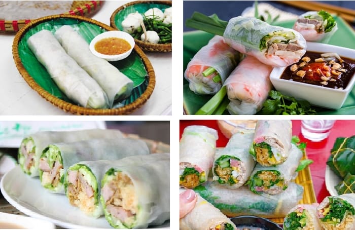 Bánh tráng nhúng Bình Định có thể sử dụng cho nhiều món cuốn khác nhau