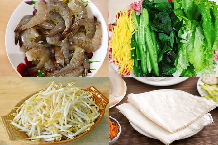 Các nguyên liệu chính để làm và thưởng thức món chuẩn vị