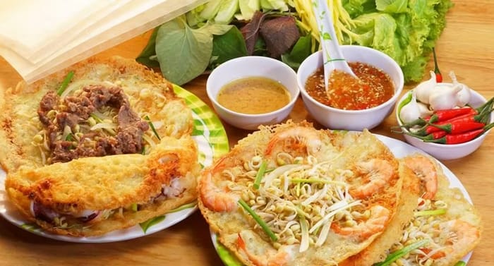 Bánh xèo Bình Định là món ăn dân dã đậm chất ẩm thực miền Trung