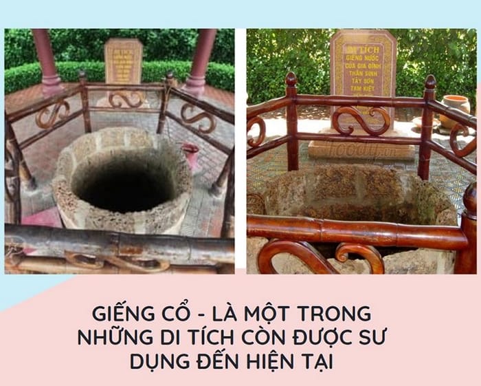 Hình ảnh giếng nước cổ gắn liền với tuổi thơ của ba anh em Tây Sơn tại bảo tàng Quang Trung