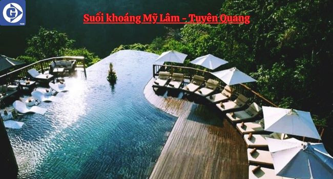 Bể tắm tại khu du lịch suối khoáng Mỹ Lâm