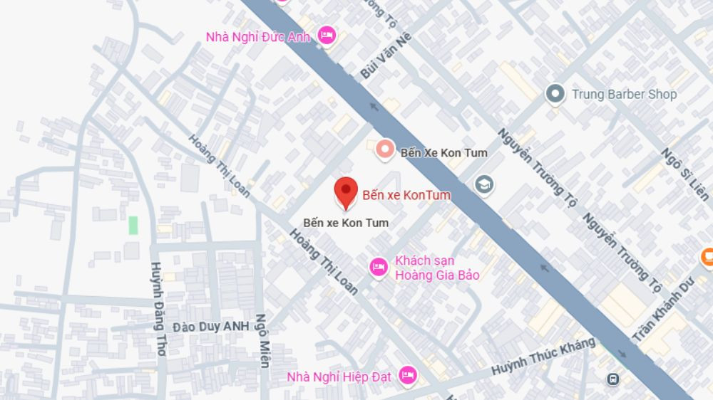 Bến xe chính của Kon Tum tọa lạc tại địa chỉ 516 Phan Đình Phùng