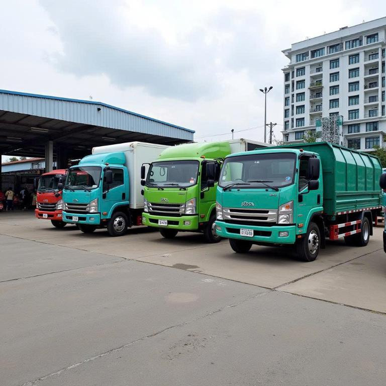 Bến xe Hộ Phòng cũng là điểm trung chuyển hàng hóa quan trọng
