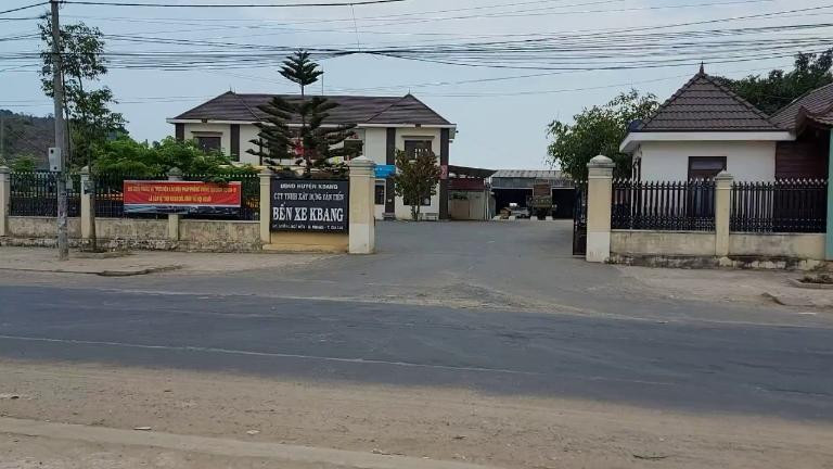 Bến xe KBang Gia Lai nhìn từ trên cao