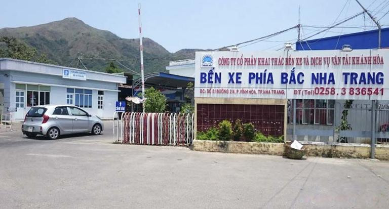 Bến xe phía Bắc Nha Trang nhìn từ xa