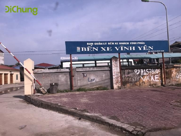 Biển chỉ dẫn tại Bến xe Vĩnh Yên, Vĩnh Phúc