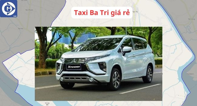 Biển hiệu taxi Ba Tri giá rẻ trên đường phố