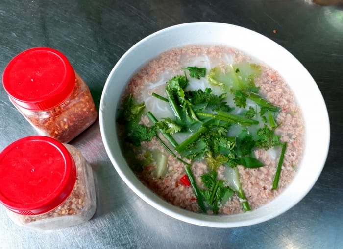 Bát bún tôm Bình Định thành phẩm