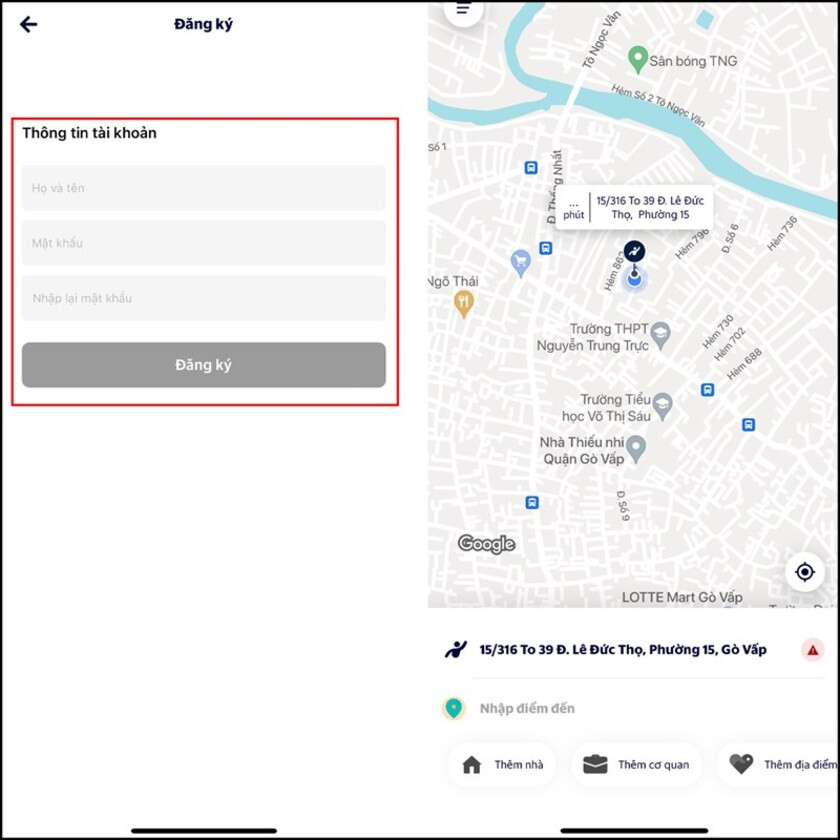 Các bước đăng ký tài khoản và đặt xe taxi điện Xanh SM