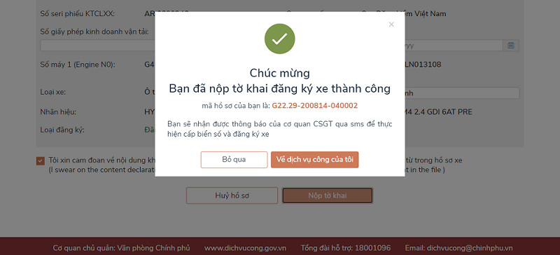 Các bước thực hiện thủ tục đăng ký xe ô tô điện mới trực tuyến tiện lợi