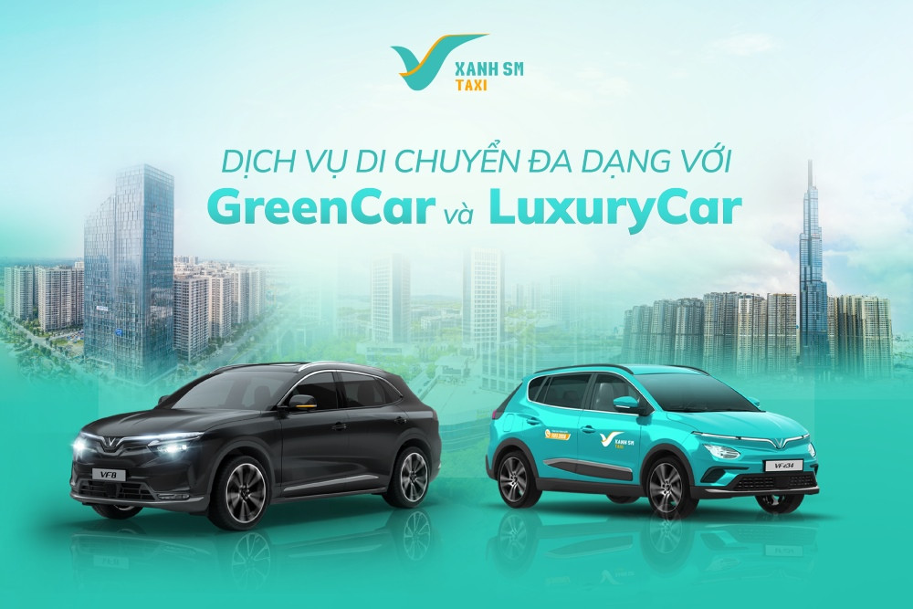 Các loại hình dịch vụ Taxi Xanh SM