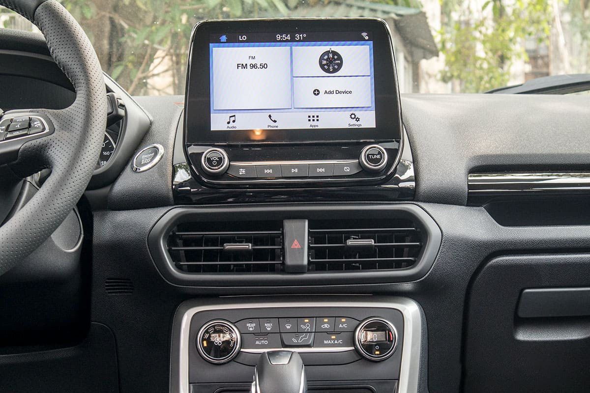 Các trang bị tiện nghi bên trong Ford Ecosport 2020