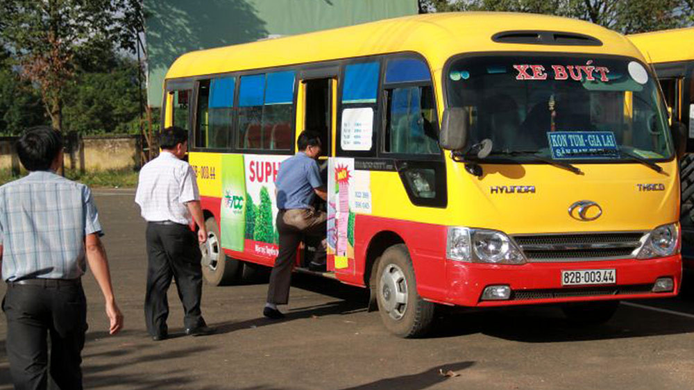 Các tuyến xe buýt phục vụ di chuyển trong nội tỉnh Kon Tum