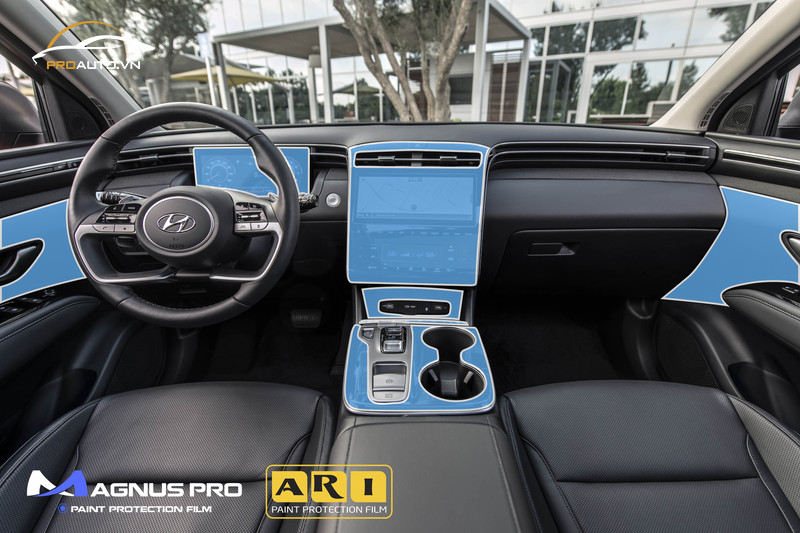 Các vị trí cần dán PPF nội thất của xe Hyundai Tucson
