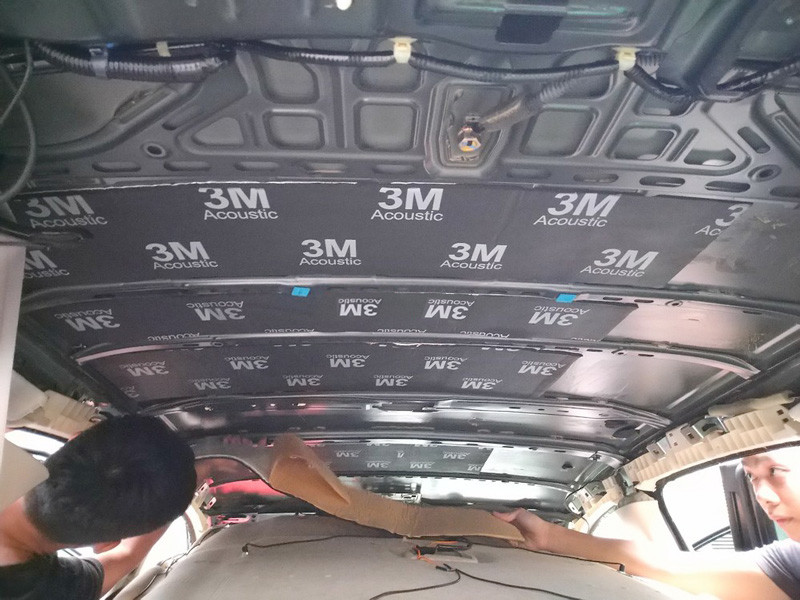 Cách âm trần xe hơi giảm tiếng ồn mưa gió